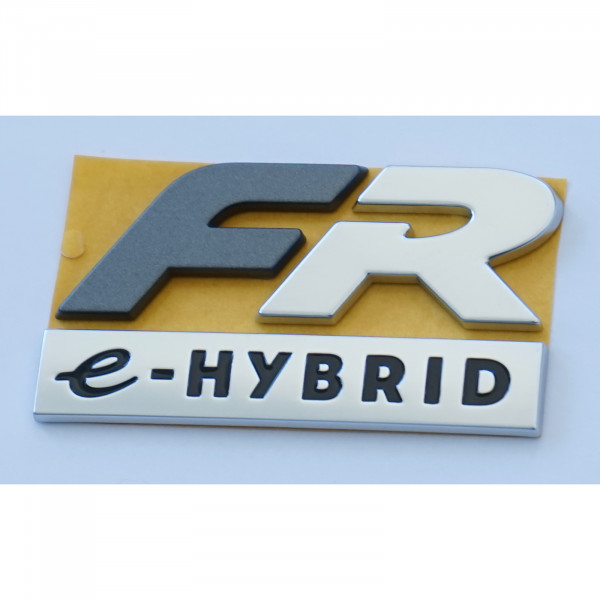 Original Seat FR e-Hybrid Schriftzug hinten Heckklappe Emblem grau-metallic matt