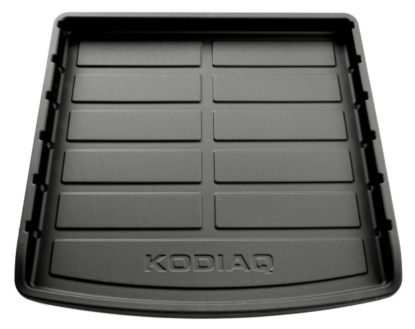 Original Skoda Kodiaq Kunststoffwanne mit erhöhtem Rand Schutz Kofferraum Wanne