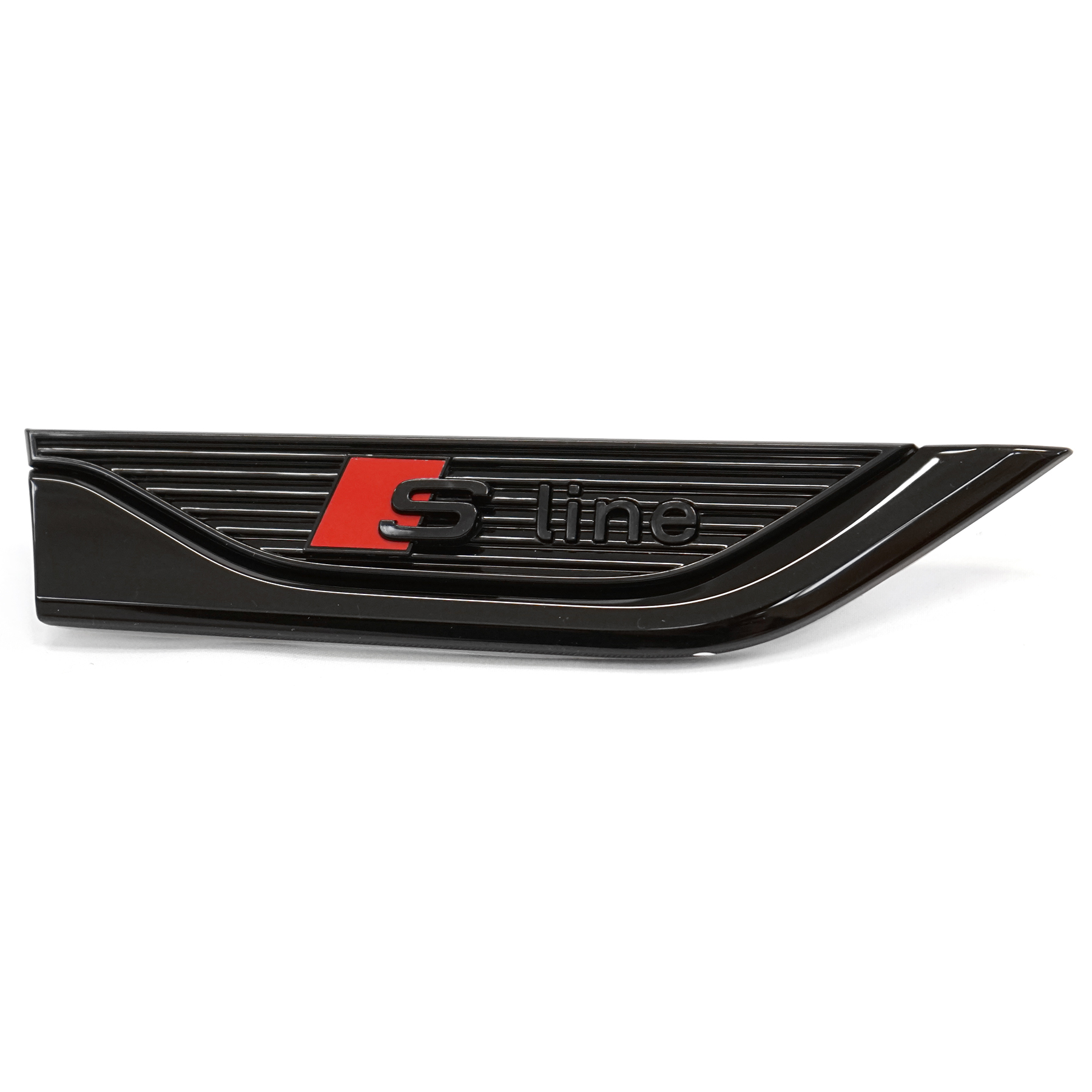 AUDI S line schwarzes Zeichen Kotflügel mit roter Raute