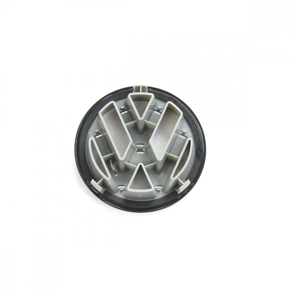 ORIGINAL VW Emblem Logo Symbol Kühlergrill Schwarz Ø 10cm Golf 2 3 T4 Vento  323853601 041